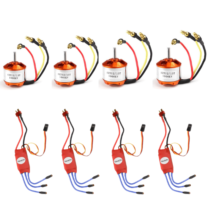 F450 Quadcopter Frame Kit with A2212 KV1000 Brushless Motor and 4 30A ESC and 2 Pair 1045 Propeller