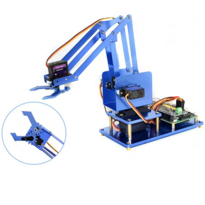 Waveshare 4-DOF Metal Robot Arm Kit for Raspberry Pi - Bluetooth/Wi-Fi Control