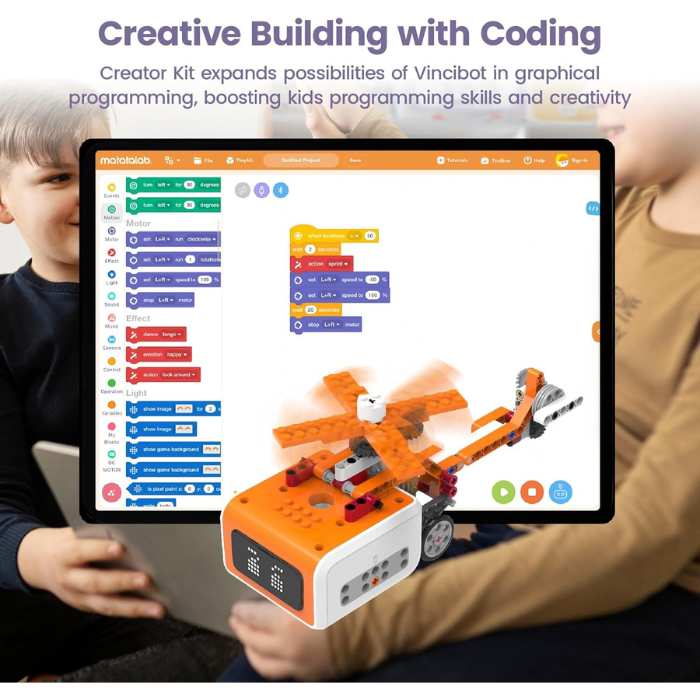 Matatalab 20-in-1 Creator STEM Kit with 400 Blocks - Educational Robotics for 8+ Years