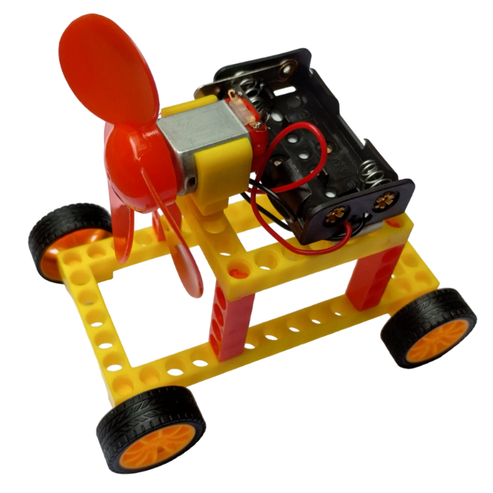 DIY Colorful Wind Generator Car