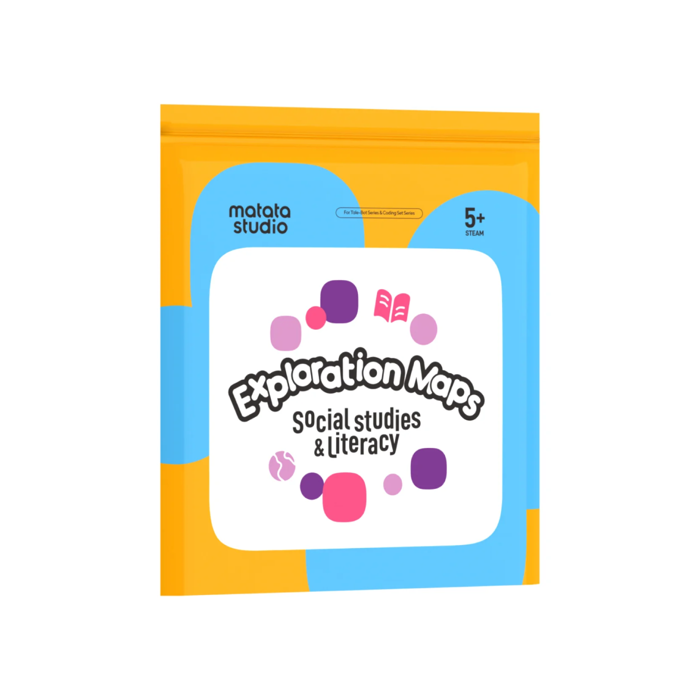 MatataStudio Exploration Maps for Tale-Bot & Coding Set Series - Interactive STEM Learning Kit
