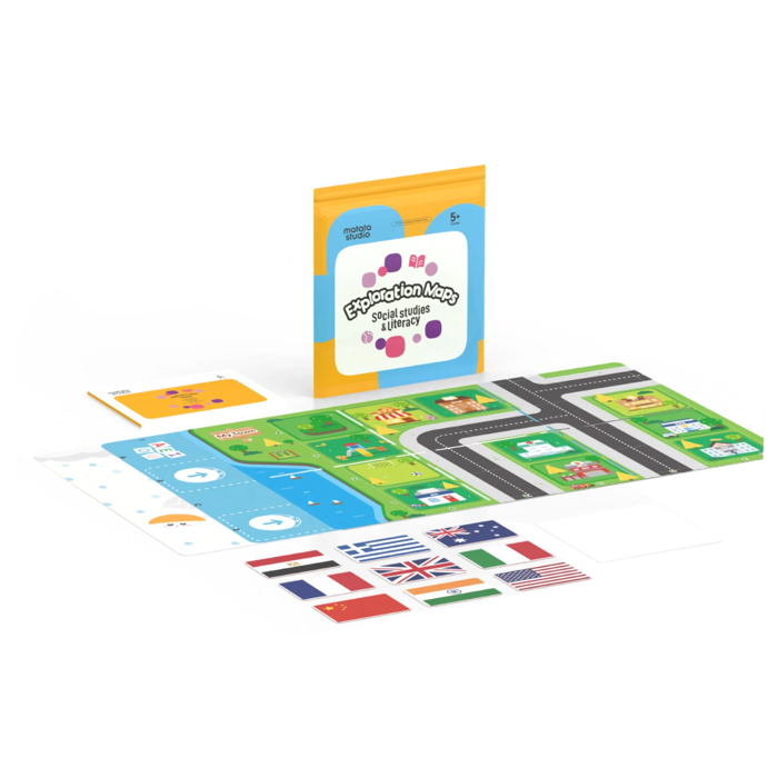 MatataStudio Exploration Maps for Tale-Bot & Coding Set Series - Interactive STEM Learning Kit