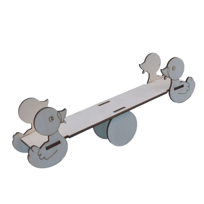 Pludo STEM Kit Mini Balancer – DIY Wooden Seesaw for Kids 3–8 | Educational Toy