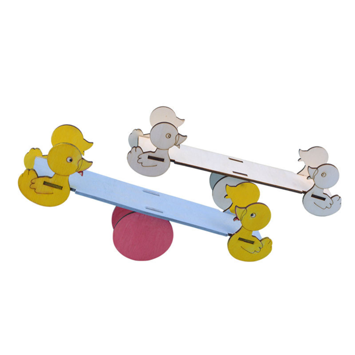 Pludo STEM Kit Mini Balancer – DIY Wooden Seesaw for Kids 3–8 | Educational Toy