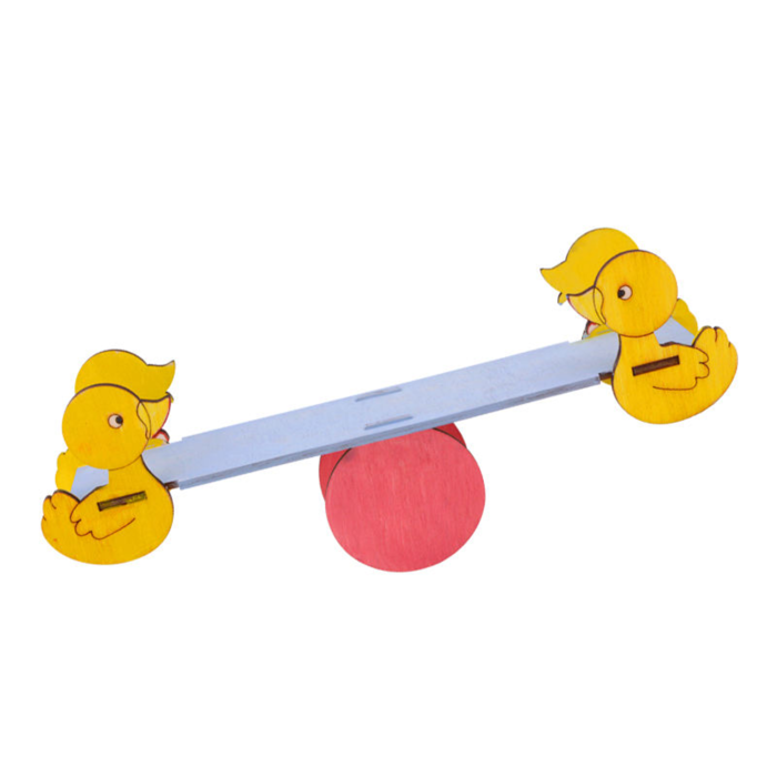 Pludo STEM Kit Mini Balancer – DIY Wooden Seesaw for Kids 3–8 | Educational Toy