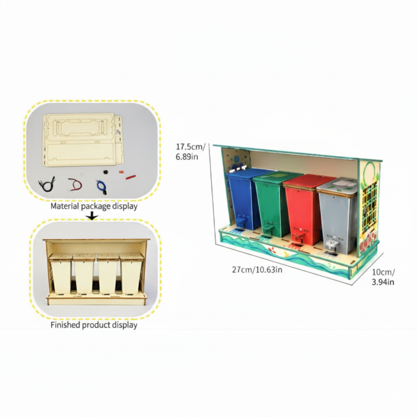 Pludo Smart Sorter – DIY Kids Learning Kit for Ages 3–8 | Garbage Station STEM Toy