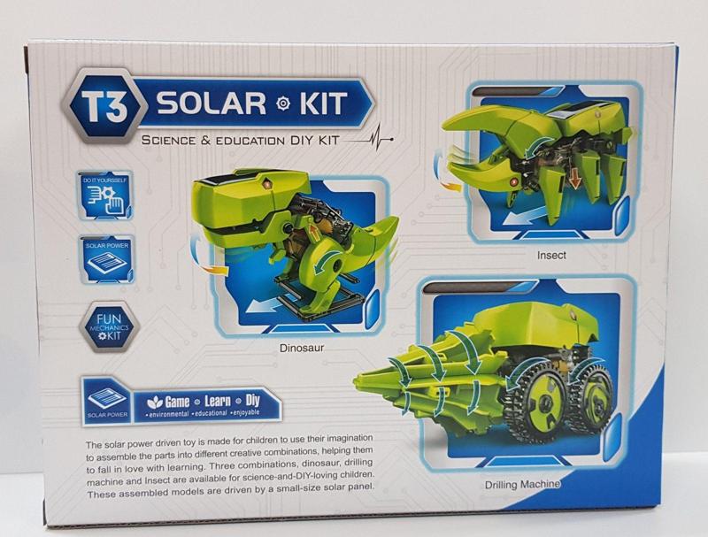 Iotcart SES-P-762 3-in-1 Solar Robot Kit for Kids - DIY STEM Toy