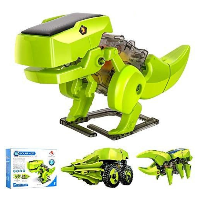 3 in 1 3D DIY Green Safe Energy Driven Dinosaur