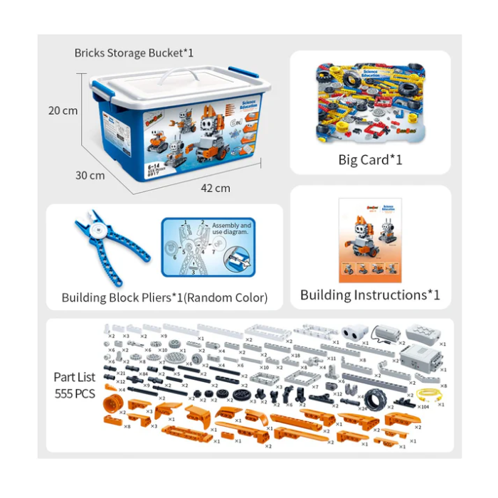 BanBao 6 in 1 Ultrasonic Wave Obstacle Avoidance Building Blocks - Stem Robotics kits for Kids