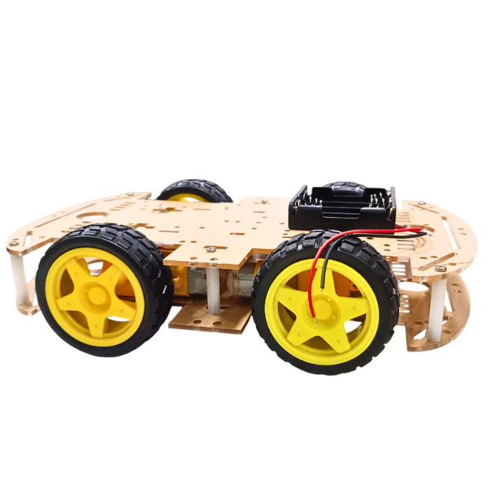 Iotcart 4WD Robot Car Chassis Kit with Motors - DIY Robotics Platform