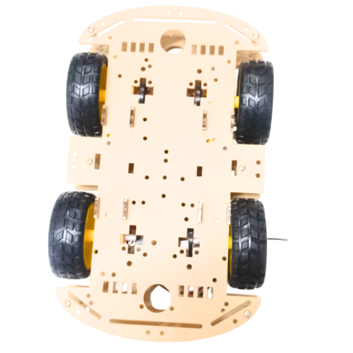 Iotcart 4WD Robot Car Chassis Kit with Motors - DIY Robotics Platform