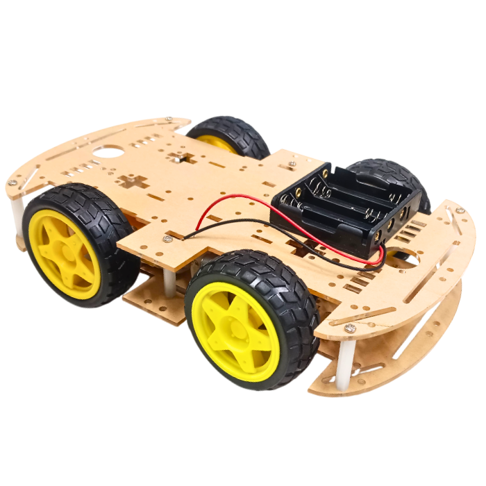 Iotcart 4WD Robot Car Chassis Kit with Motors - DIY Robotics Platform