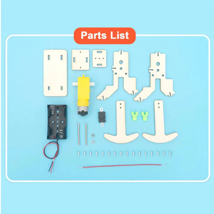 DIY Wooden Walking Robot Experimental Stem Kit Toy