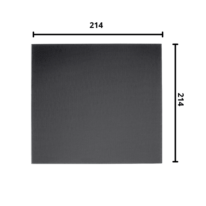Ultrabase 214*214mm 3D Printer Platform Tempered Heated Bed Glass Plate with Microporous Coating