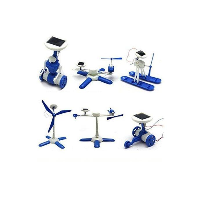Iotcart SES-P-790 6-in-1 Solar Powered DIY Robot Kit - STEM Educational Toy