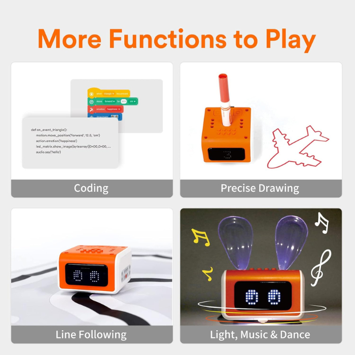 Matatalab VinciBot Coding Robot for Kids 8+, STEM Educational Toy - Learn Scratch & Python Programming