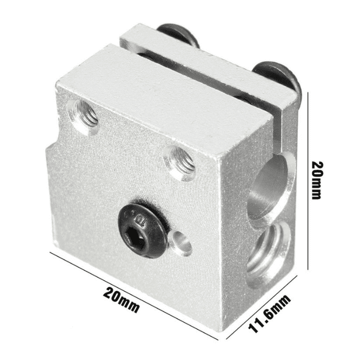 Volcano Hot End Heater Block for 3D Printers - High-Temp Upgrade