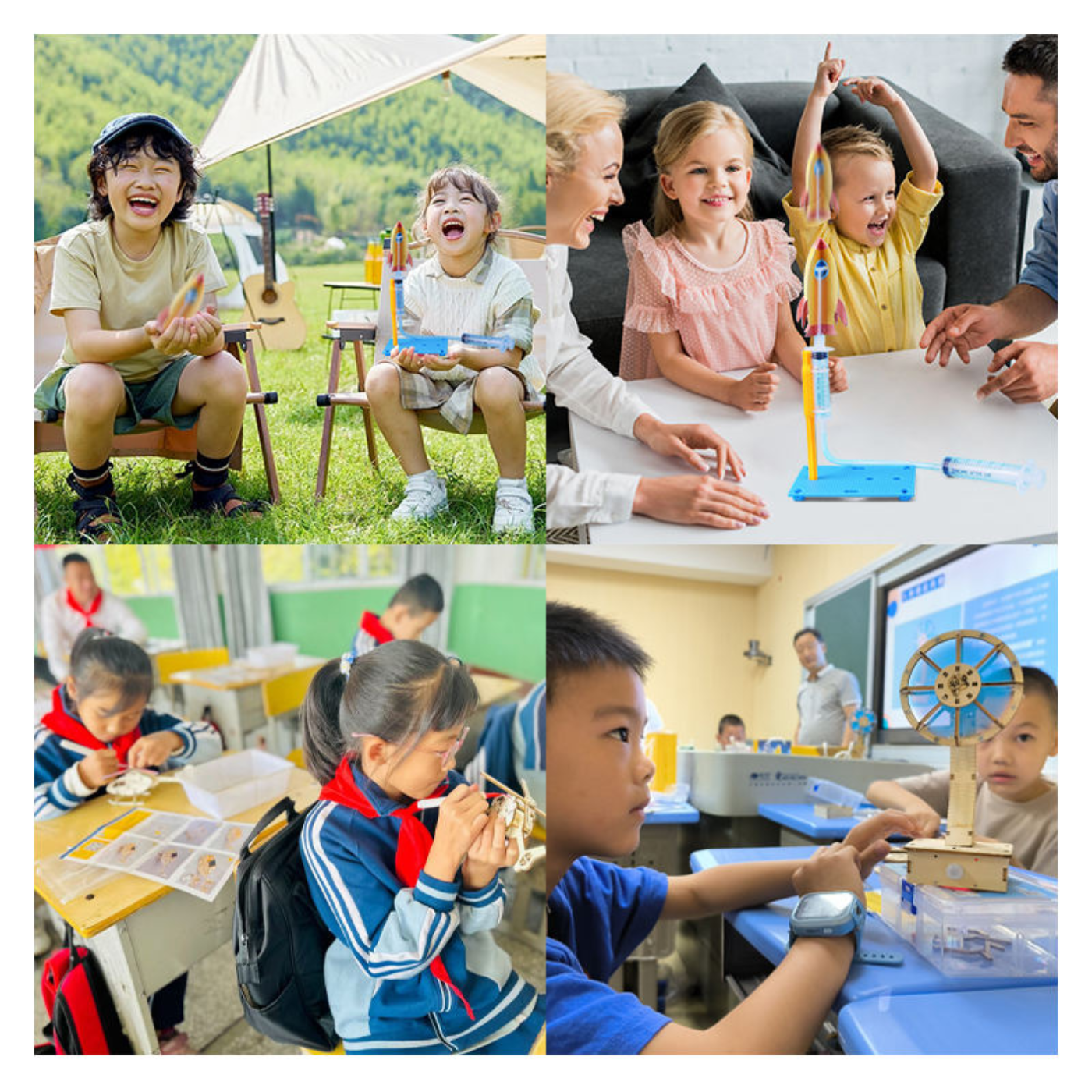 Pludo Air Force Fun DIY Science Kit – Learn Air Pressure & Rocket Launch Concepts for Ages 8–11 | Grade 3–5