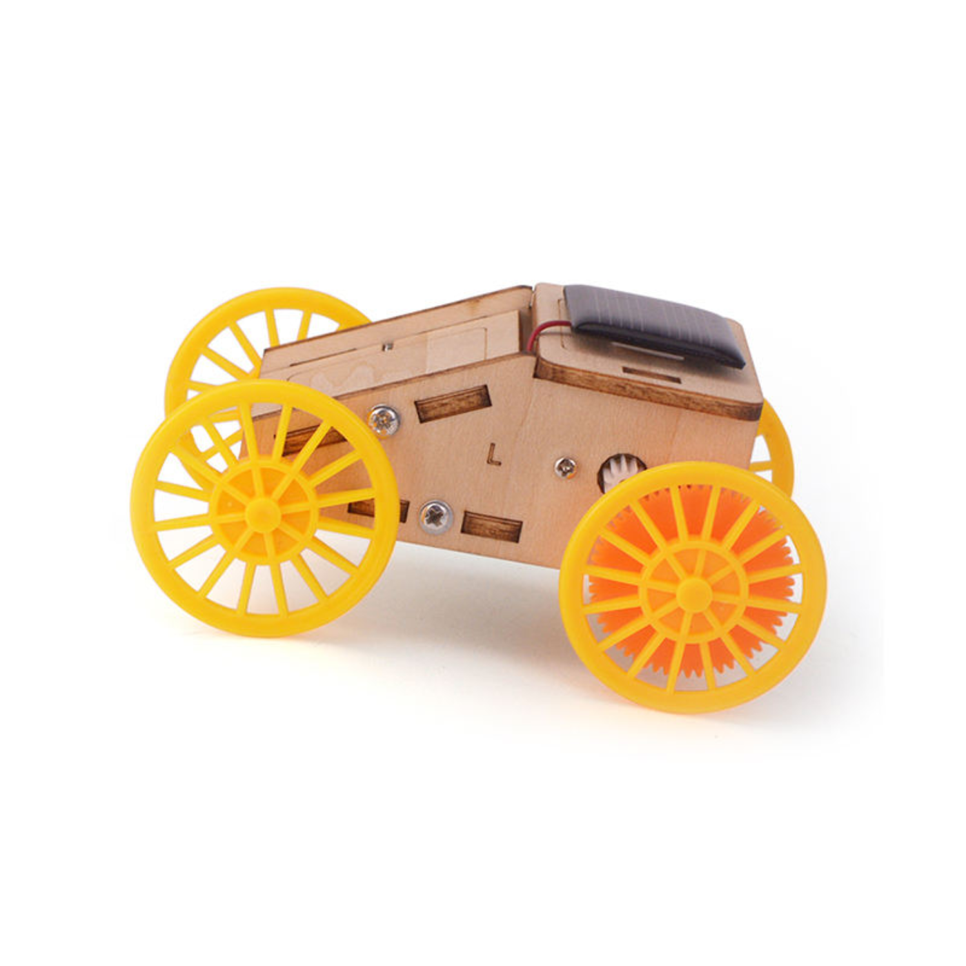 Pludo Solar Racer Science Toy DIY Kit – Build a Wooden Solar Car for Ages 8–11 | Grade 3–5