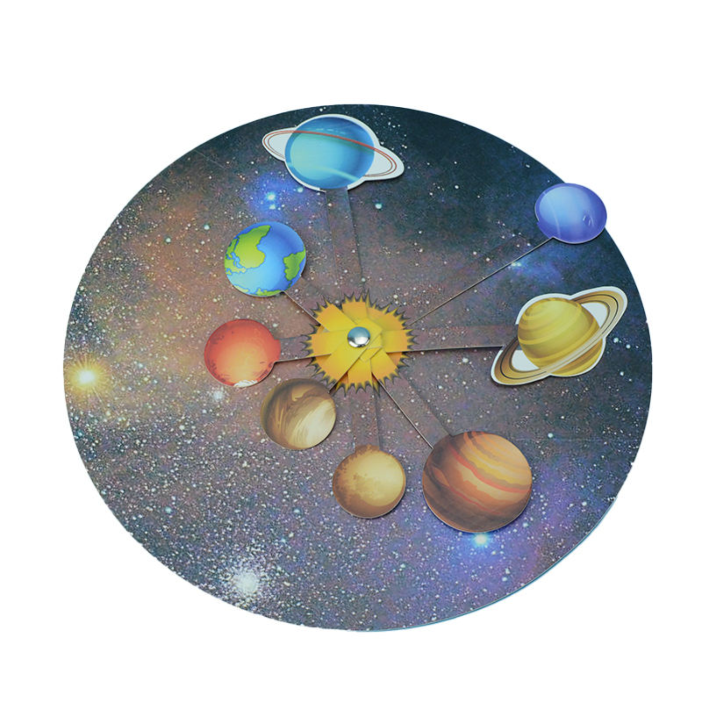 Pludo Spin & Orbit STEM Kit - DIY Science Toy for Kids 8-11 | Grade 3-5 Solar System Activity Model