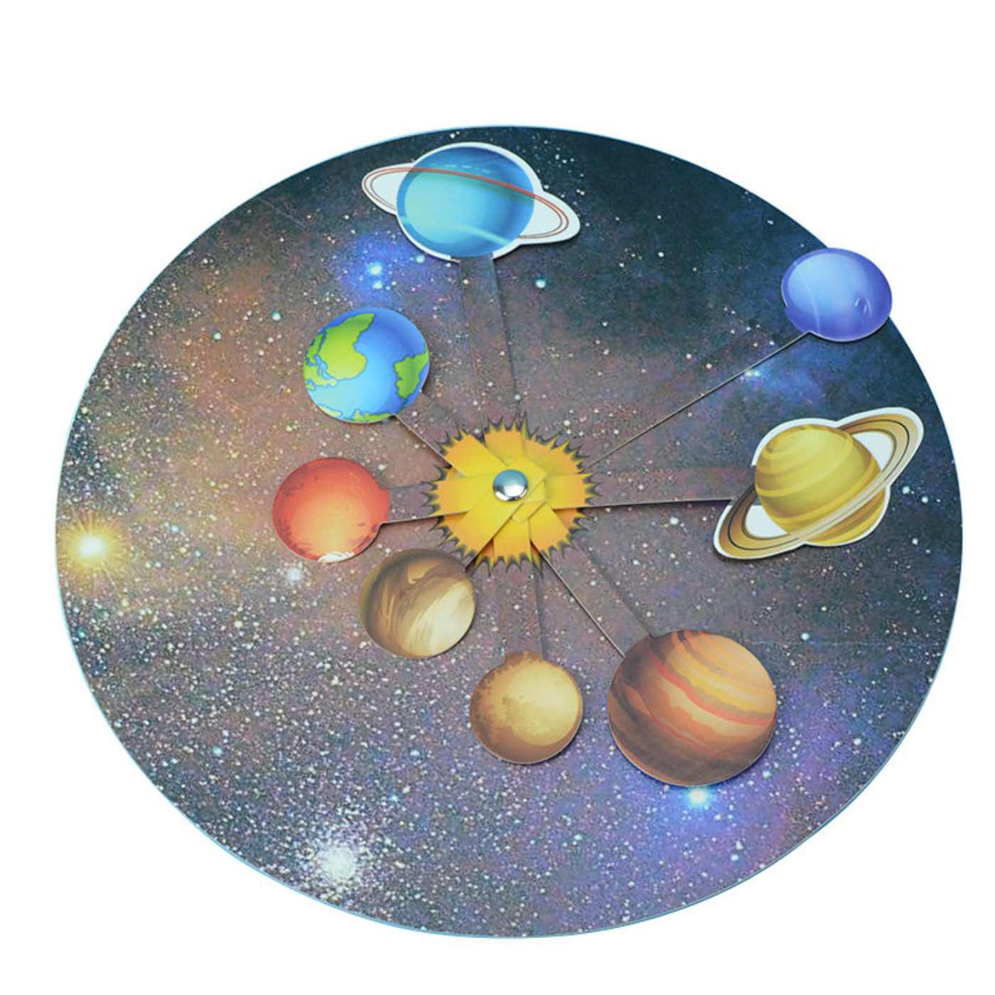 Pludo Spin & Orbit STEM Kit - DIY Science Toy for Kids 8-11 | Grade 3-5 Solar System Activity Model