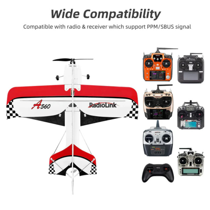 Radiolink A560 PNP RC Airplane with 6 Flight Modes (No Radio/Receiver/Charger)