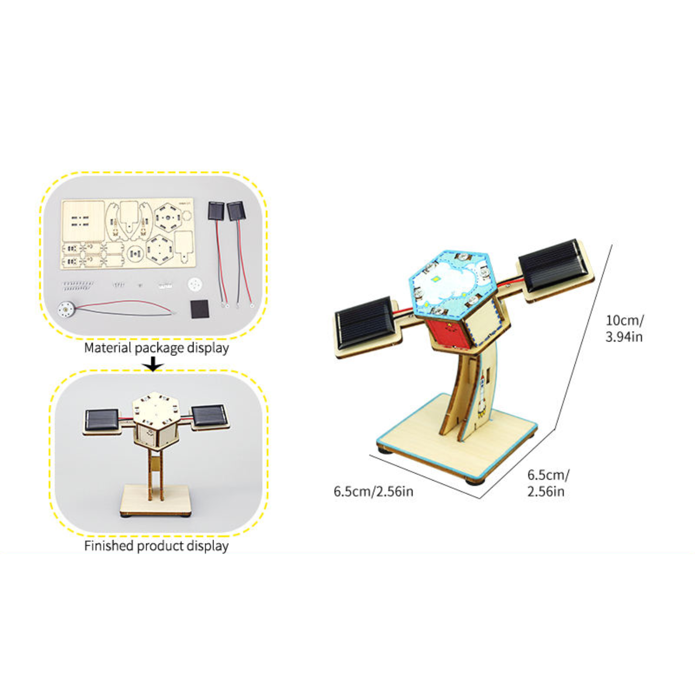 Pludo Spacecraft Educational Toy – Mini Solar Satellite STEM Kit for Age 11–14 | Grade 6 to 8