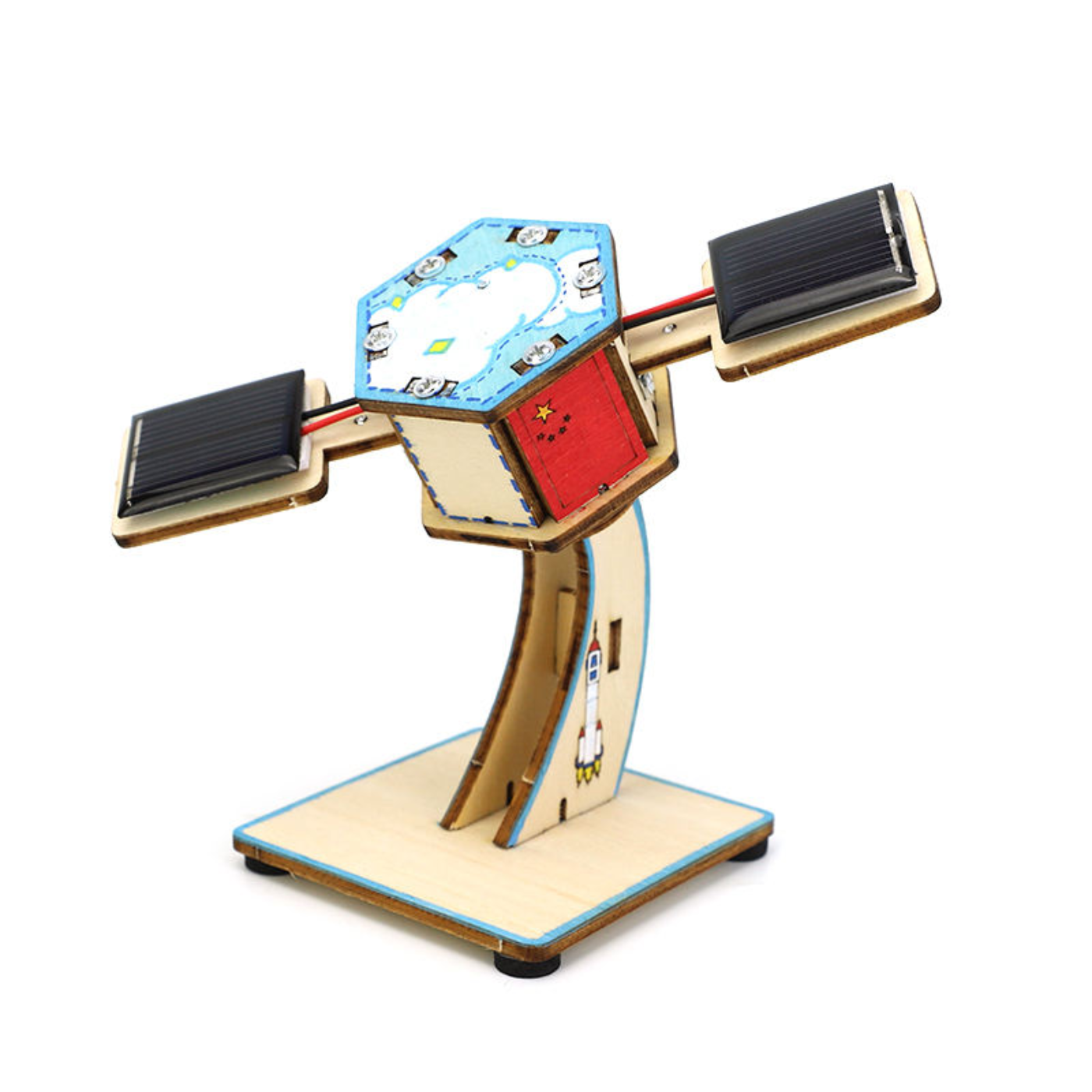 Pludo Spacecraft Educational Toy – Mini Solar Satellite STEM Kit for Age 11–14 | Grade 6 to 8