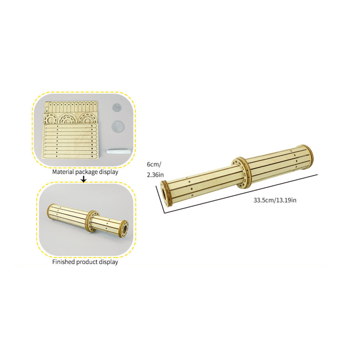 Pludo STEM Kit Optics Explorer – DIY Science Kit for Kids (11–14 Yrs) | Grade 6–8 Telescope Learning Project