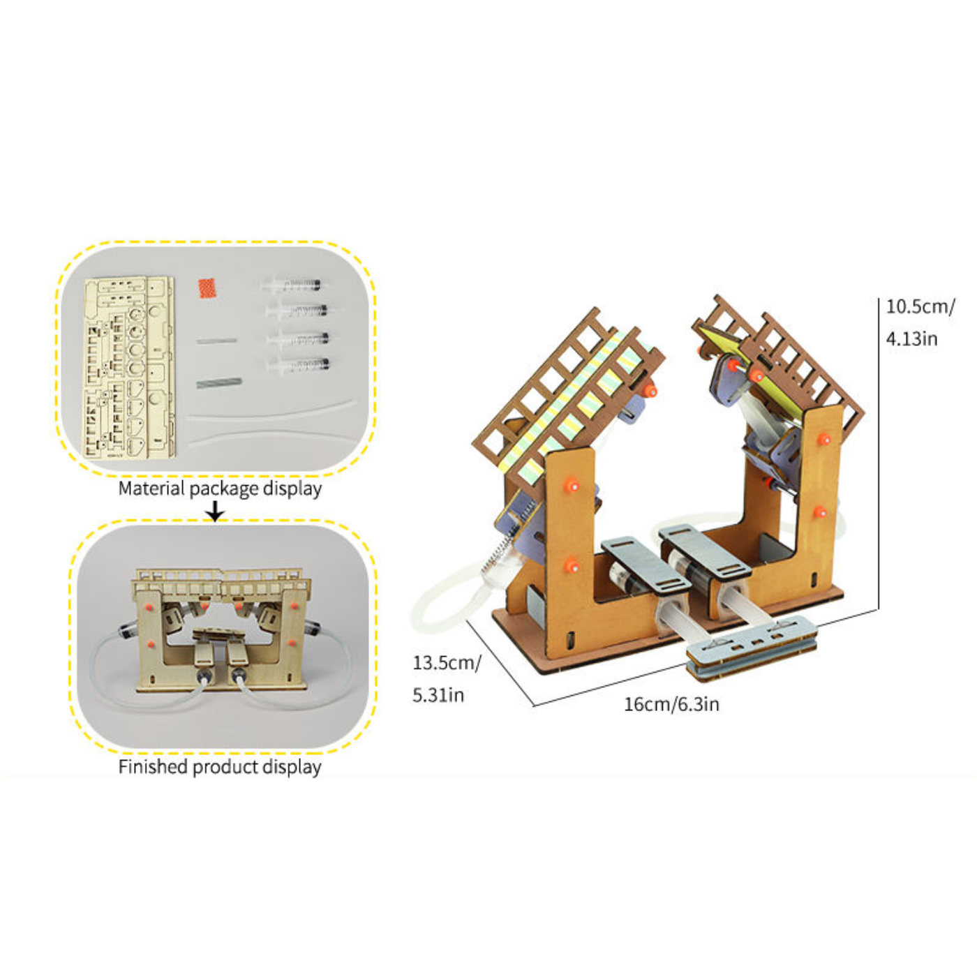 Pludo Hydraulic Movable Bridge STEM Kit – DIY Kids Learning Toy for Ages 11–14 | Grade 6–8 Hands-on Science Project