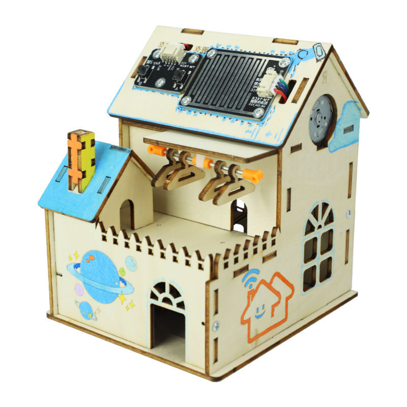 Pludo STEM Kit Rain Sensor Home – DIY STEM Toy for Kids 11–14 | Grade 6–8 Smart House Kit