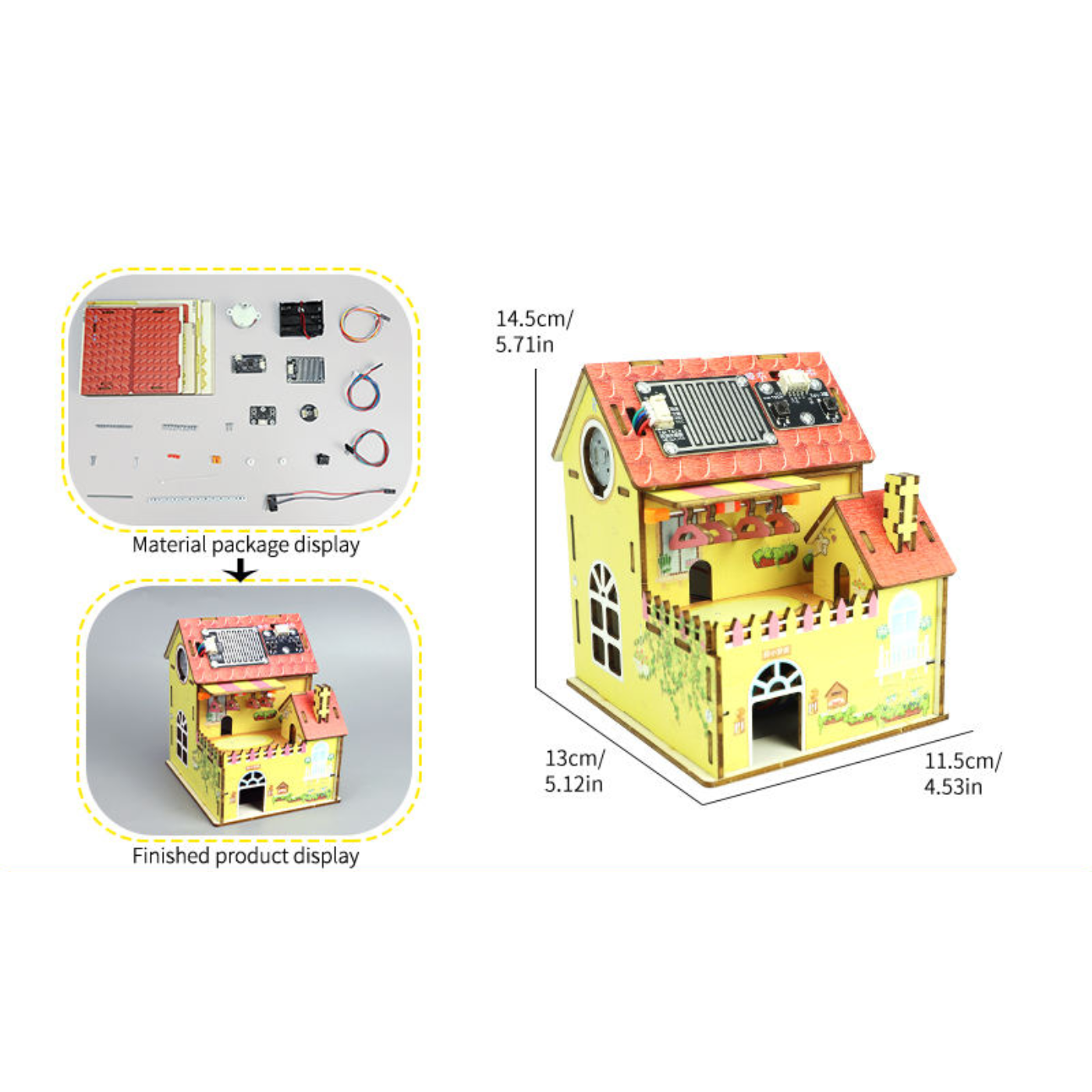Pludo STEM Kit Rain Sensor Home – DIY STEM Toy for Kids 11–14 | Grade 6–8 Smart House Kit