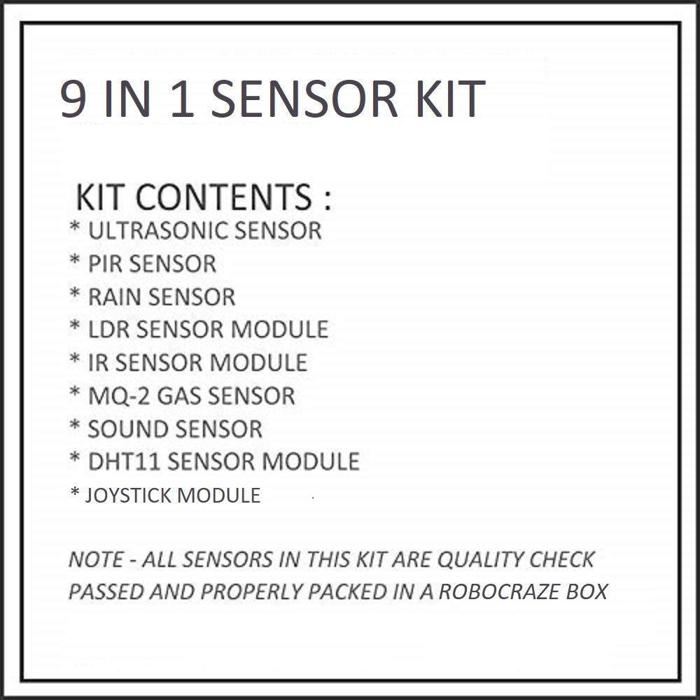 Iotcart 9 in 1 Sensor Kit for Arduino & Raspberry Pi - Buy STEM Kit Online in India
