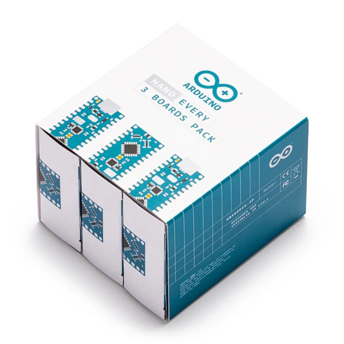 Official Arduino Nano Every Board - Pack of 3 - ABX00028-3P