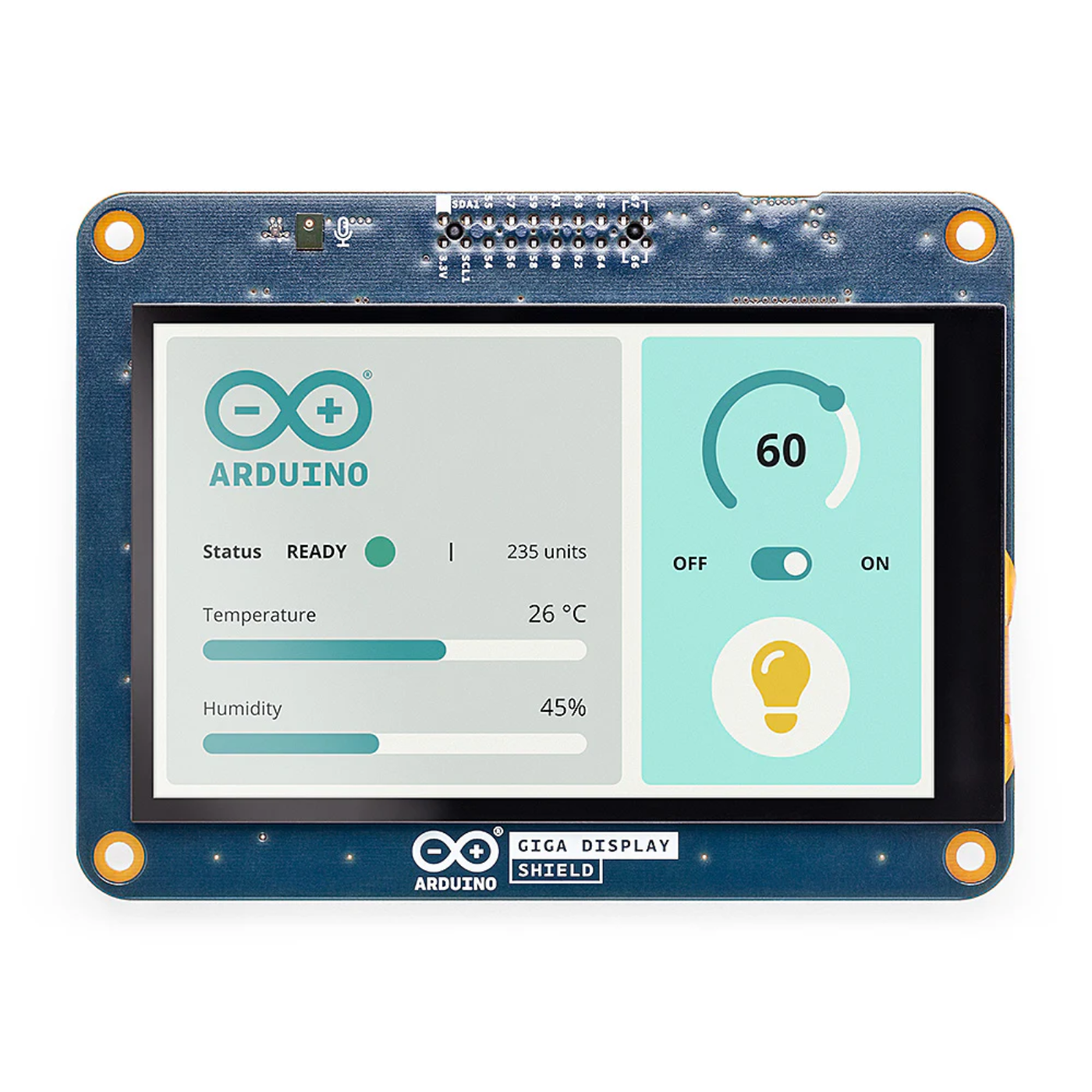 Original Arduino GIGA R1 WiFi with GIGA Display Shield