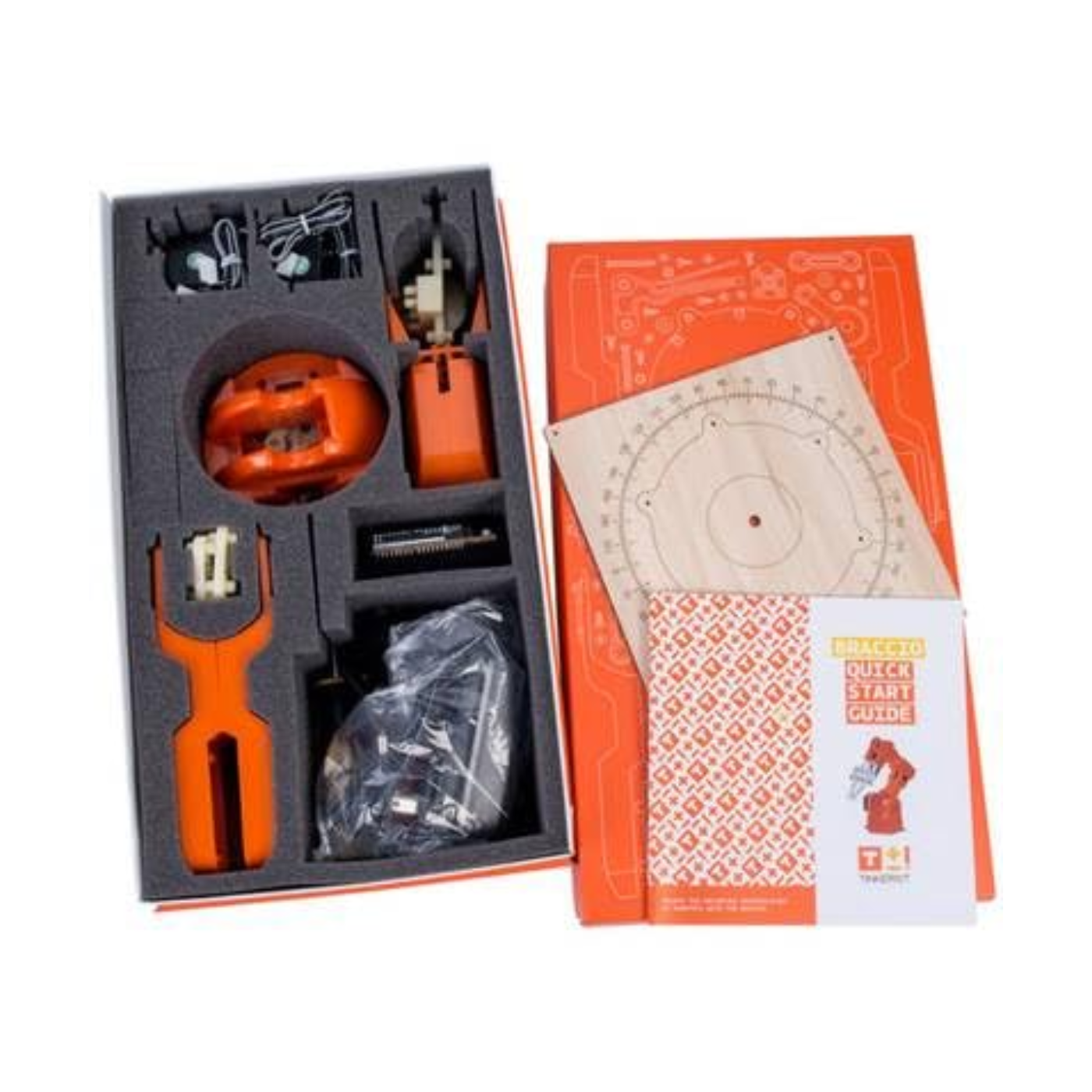 Arduino TinkerKit Braccio Robotic Arm Kit with Adjustable Configurations for DIY Projects & Robotics Learning