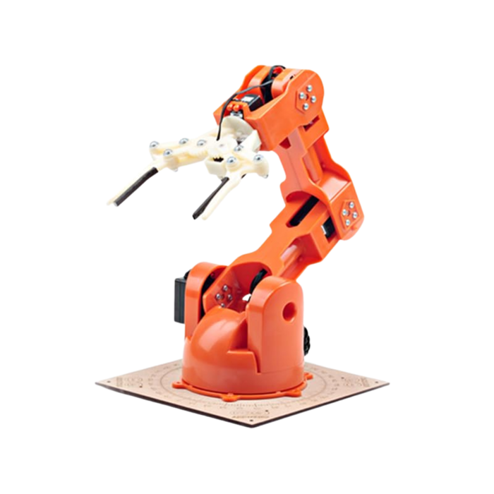 Arduino TinkerKit Braccio Robotic Arm Kit with Adjustable Configurations for DIY Projects & Robotics Learning