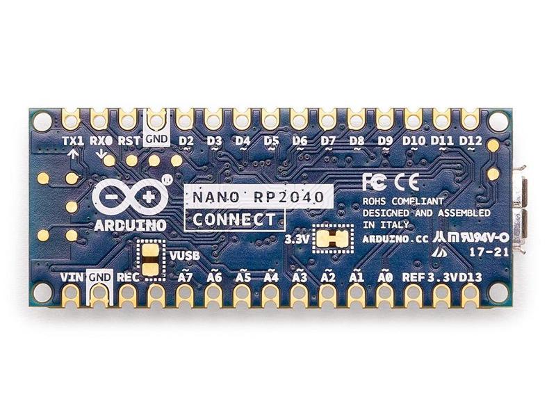 Arduino Nano RP2040 Connect without Header