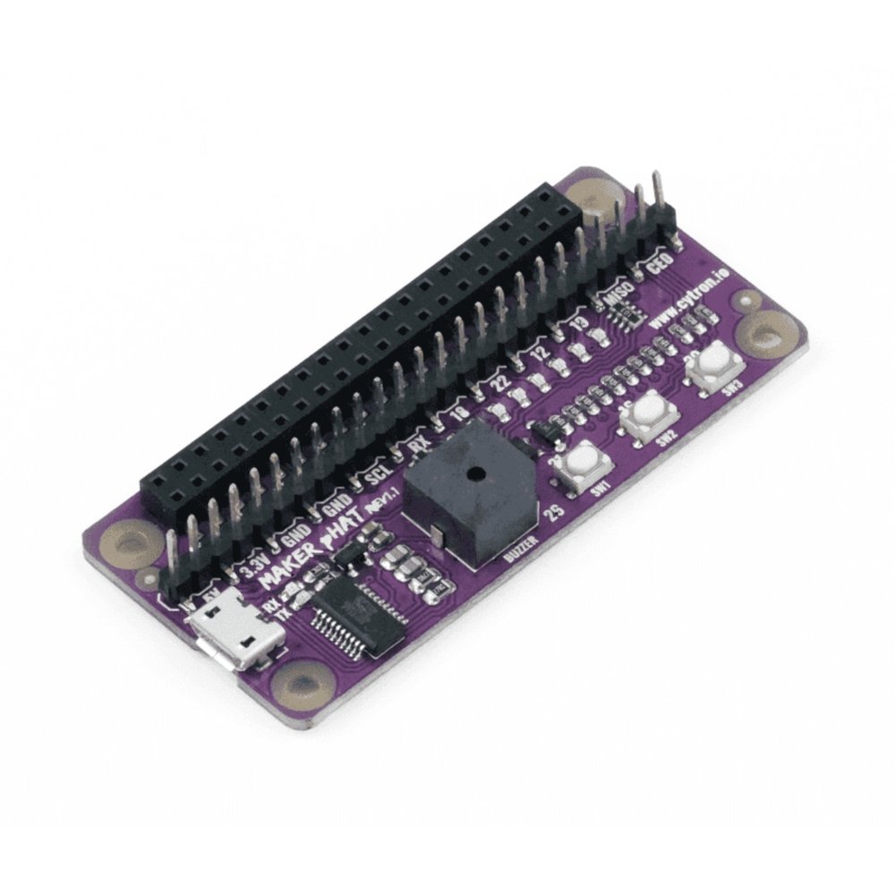 Maker pHAT for Raspberry Pi – Headless Setup, GPIO Debugging & Built-In I/O