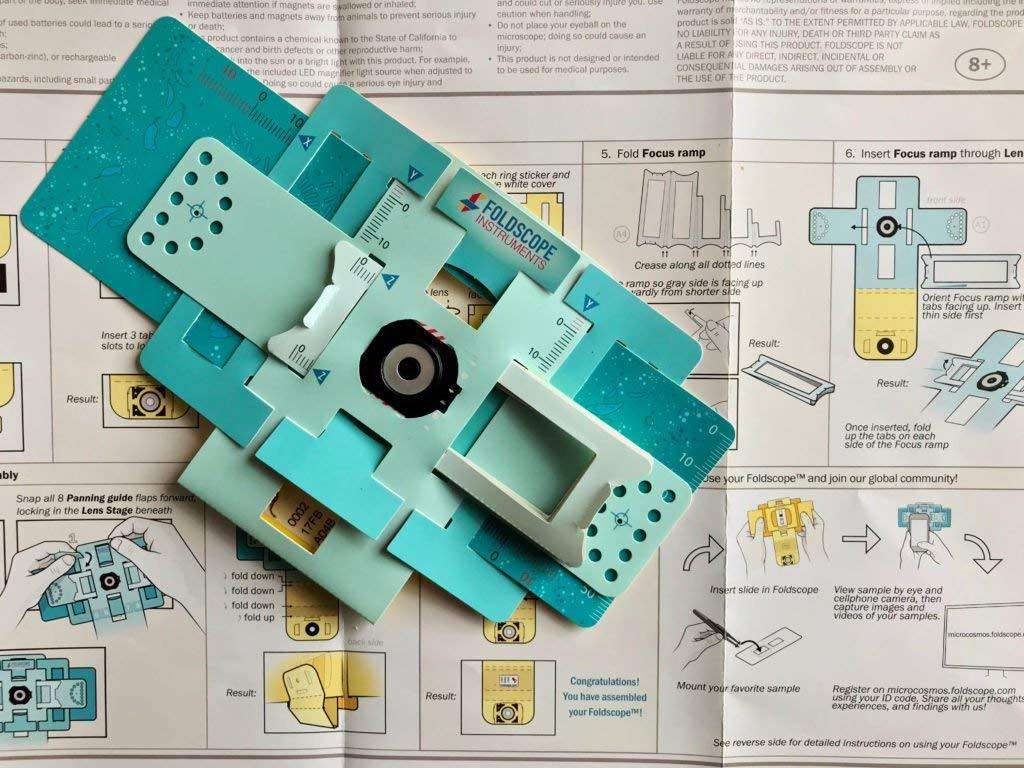 Original DIY Paper Foldscope Microscope Basic Kit