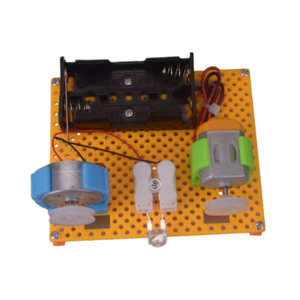 Pludo STEM Kit Electro Spin – DIY Educational Toy for Kids 11–14 | Grade 6–8 Motor Generator Science Experiment Kit