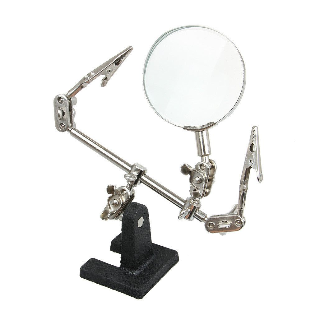 Third Hand Tool with Magnifying Glass