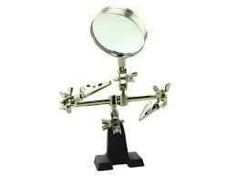 Third Hand Tool with Magnifying Glass