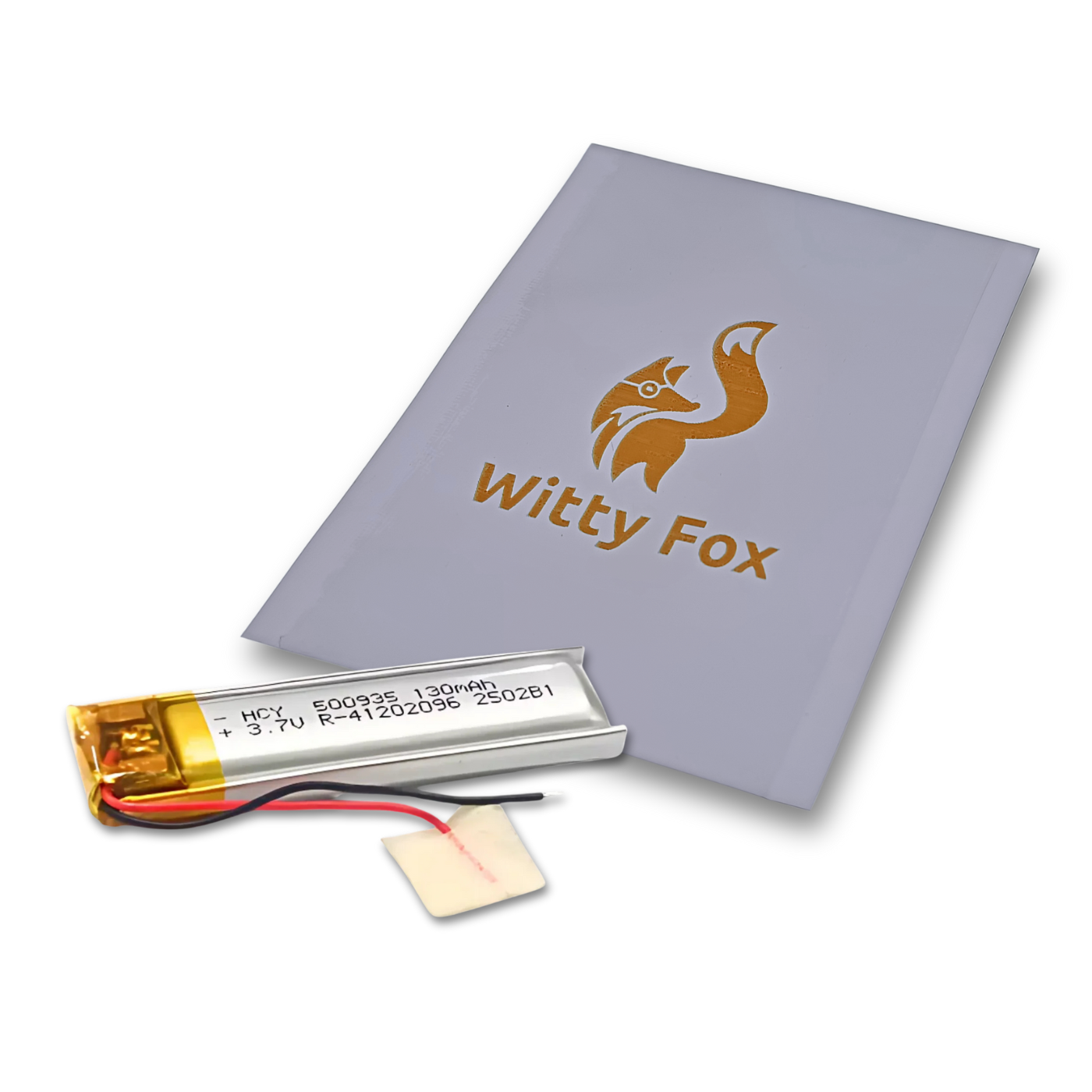 Witty Fox 130mAh Rechargeable 3.7V LiPo Battery