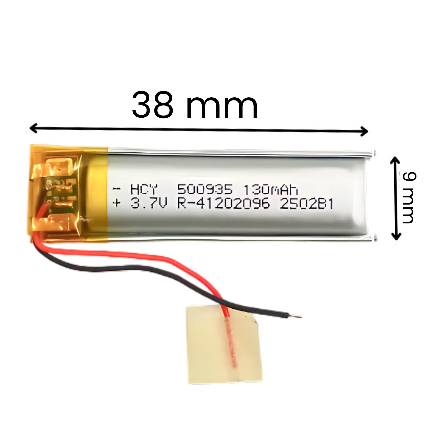 Witty Fox 130mAh Rechargeable 3.7V LiPo Battery