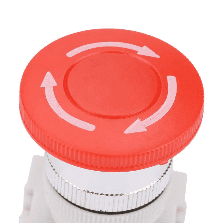 YWBL-WH Mushroom Emergency Stop Push Button Switch - 22MM