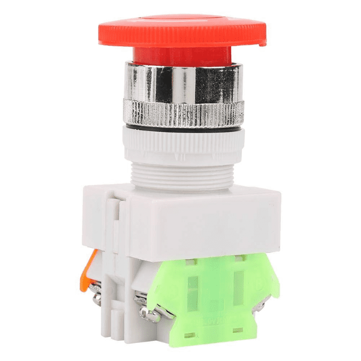 YWBL-WH Mushroom Emergency Stop Push Button Switch - 22MM